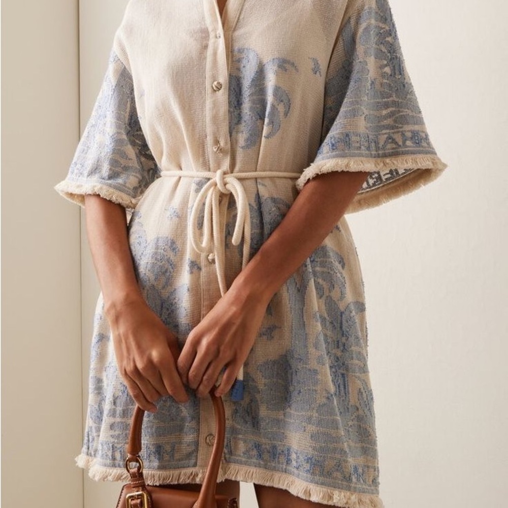 Zimmermann Cream Textured coverup